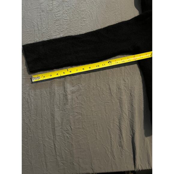 Lord & Taylor 100% Two-Ply Cashmere Cardigan Sweater Black XL Soft - Picture 6 of 7